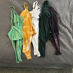 Lot of 5 Bodysuits from Express, H&M, target and TJ Maxx
